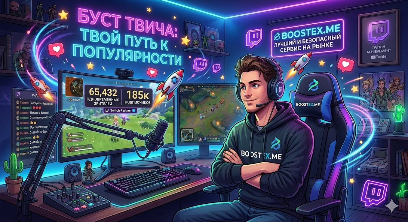 Буст Твича: Инновационный путь к популярности и построению личного бренда в 2026 году